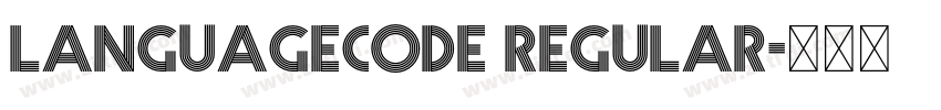 languagecode Regular字体转换